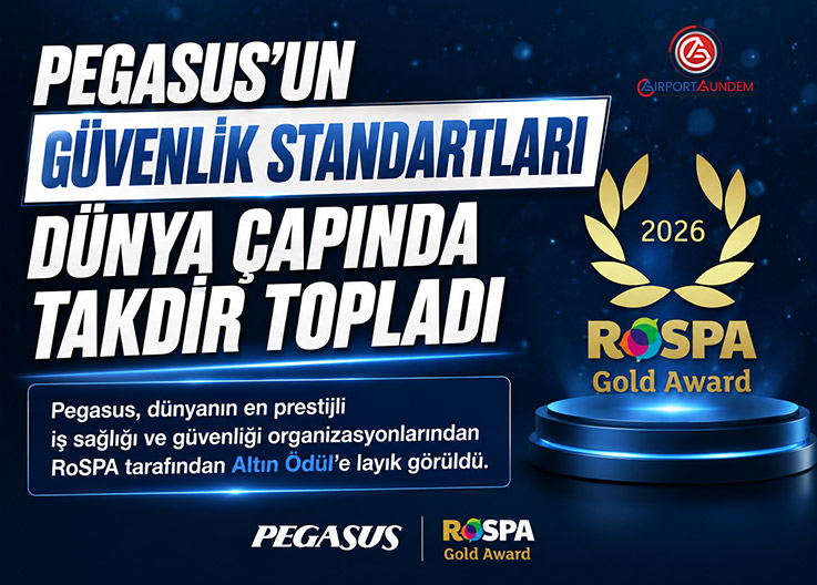 Pegasus Hava Yolları’na Uluslararası İş Güvenliği Alanında Altın Ödül