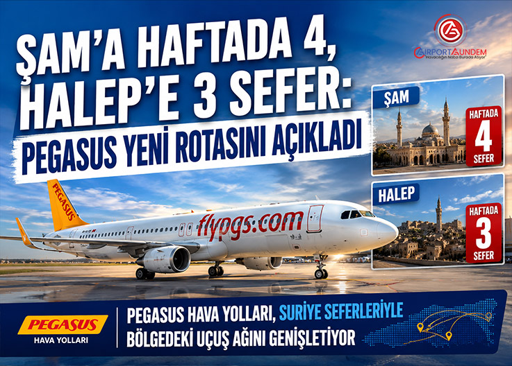 Pegasus Suriye Pazarına Güçlü Geri Dönüş Yaptı