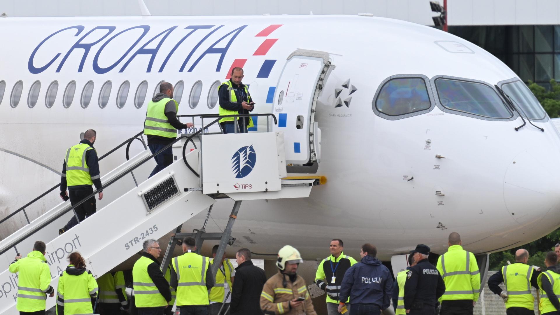 Split Havalimanı’nda Korku Dolu Anlar: Croatia Airlines Uçağı Pistten Çıktı