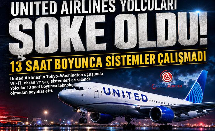 United Airlines Yolcularına 13 Saatlik “1990’lar” Uçuşu Yaşattı