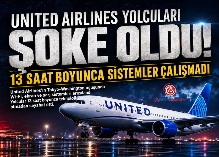 United Airlines Yolcularına 13 Saatlik “1990’lar” Uçuşu Yaşattı