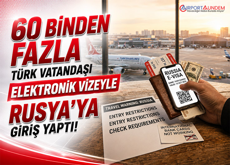 60 Bin Türk Elektronik Vizeyle Rusya’ya Gitti