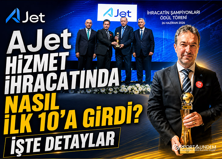 AJet Hizmet İhracatında İlk 10'da