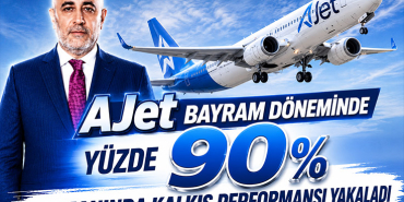 AJet’ten Yüzde 90’lık Başarı