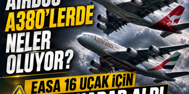 Airbus A380'lerde Neler Oluyor? EASA 16 Uçak İçin Acil Karar Aldı