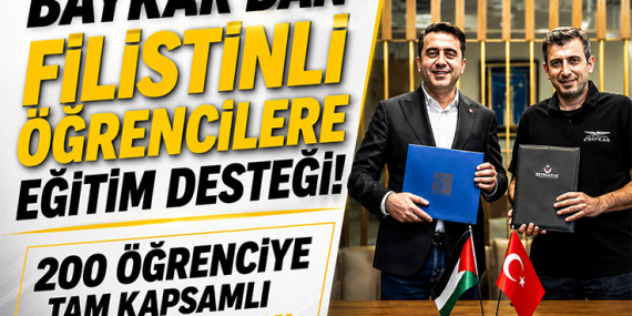 Baykar'dan 200 Filistinli Öğrenciye Tam Burs