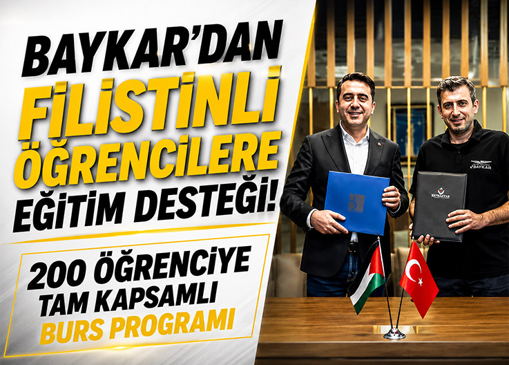 Baykar'dan 200 Filistinli Öğrenciye Tam Burs