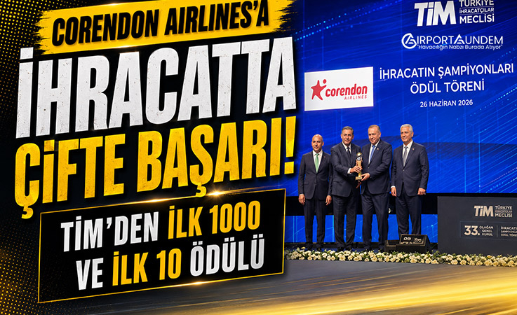 Corendon Airlines’a İki Prestijli Ödül
