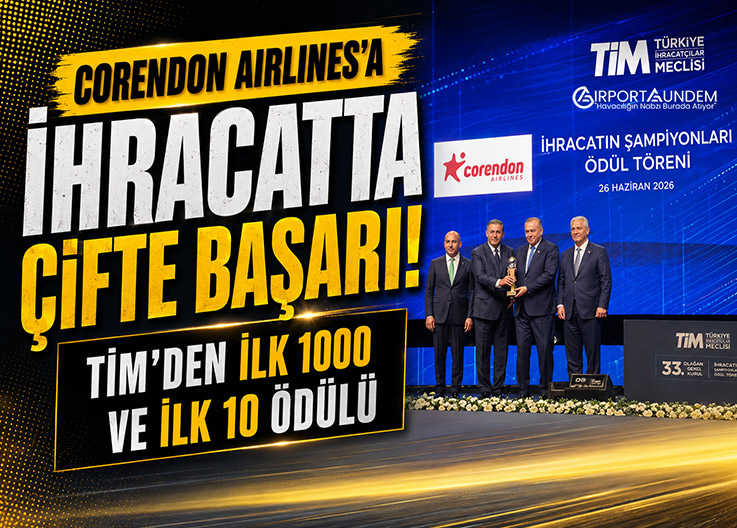 Corendon Airlines'a İki Prestijli Ödül