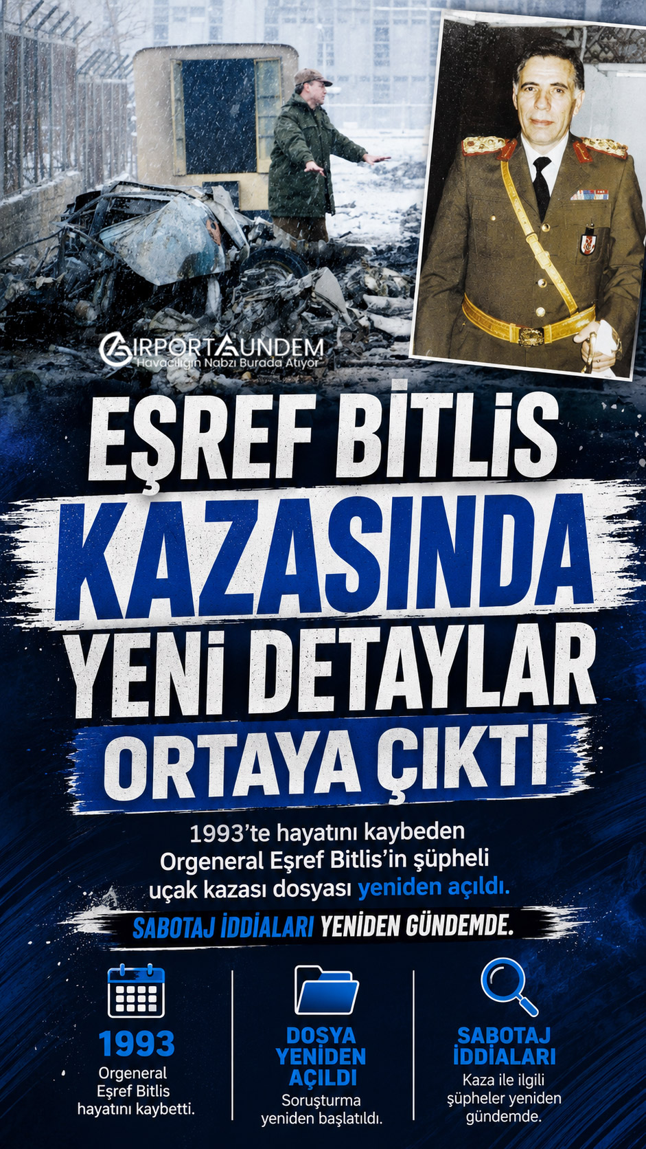Eşref Bitlis Dosyasında Şok Gelişme: Soruşturma Yeniden Açıldı 1 Kaza ve Olaylar Havacılık Haberleri Eşref Bitlis Eşref Bitlis Dosyasında Şok Gelişme: Soruşturma Yeniden Açıldı