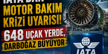 IATA'dan Motor Bakım Krizi Uyarısı! 648 Uçak Yerde, Darboğaz Büyüyor