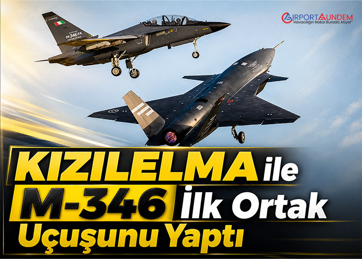 KIZILELMA ile M-346 İlk Ortak Uçuşunu Yaptı