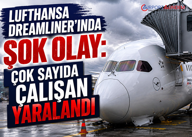 Lufthansa Boeing 787’nin Ön İniş Takımı Çöktü