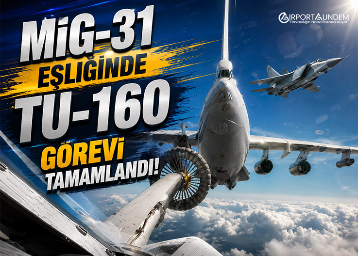 MiG-31 Eşliğinde Tu-160 Görevi Tamamlandı