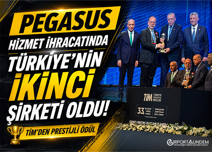 Pegasus Hizmet İhracatında Türkiye İkincisi