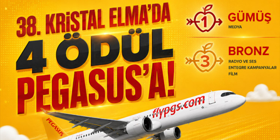 Pegasus'a Kristal Elma'da 4 Ödül 25 Pegasus Hava Yolları Haberleri Pegasus Hava Yolları Pegasus'a Kristal Elma'da 4 Ödül