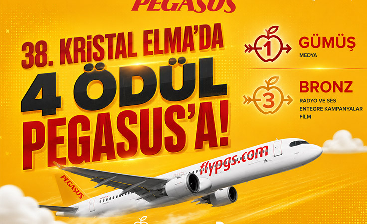 Pegasus’a Kristal Elma’da 4 Ödül