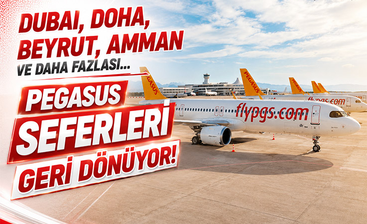 Pegasus’tan 10 Destinasyona Uçuş Kararı