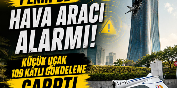 Pekin'de Hava Aracı CITIC Tower'a Çarptı