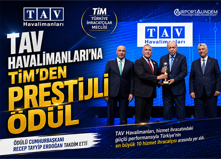 TAV Havalimanları'na TİM'den Prestijli Ödül