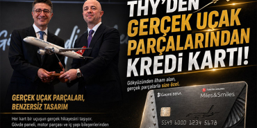 THY'den Gerçek Uçak Parçalarından Kredi Kartı