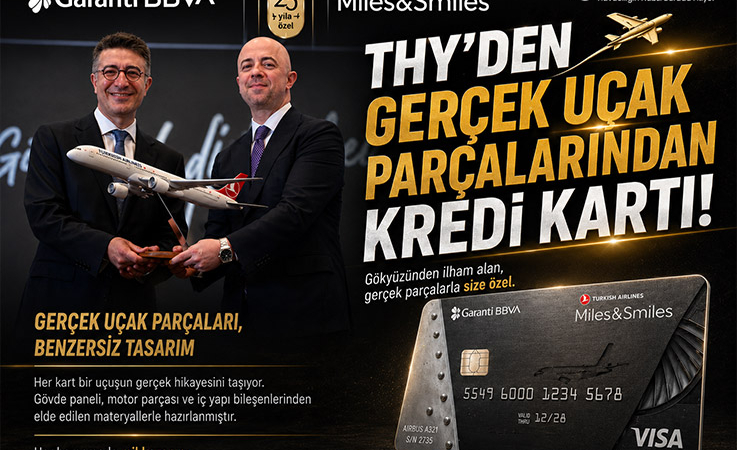 THY’den Gerçek Uçak Parçalarından Kredi Kartı