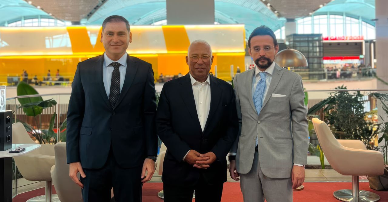 İGA CEO'su Selahattin Bilgen, AB Konseyi Başkanı Antonio Costa ile İstanbul Havalimanı'nda küresel havacılık, sürdürülebilir büyüme ve iş birliğini görüştü.