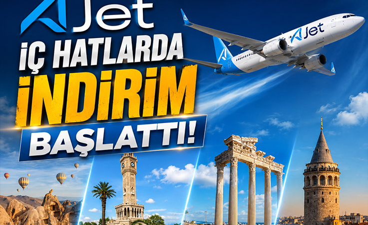 AJet İç Hatlarda İndirim Başlattı