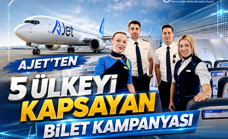 AJet’ten 5 Ülkeyi Kapsayan Bilet Kampanyası