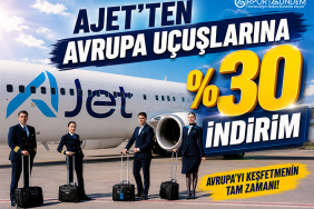 AJet’ten Avrupa Uçuşlarına Yüzde 30 İndirim