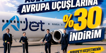 AJet’ten Avrupa Uçuşlarına Yüzde 30 İndirim