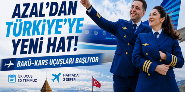 AZAL'dan Türkiye'ye Yeni Hat! Bakü–Kars Uçuşları Başlıyor