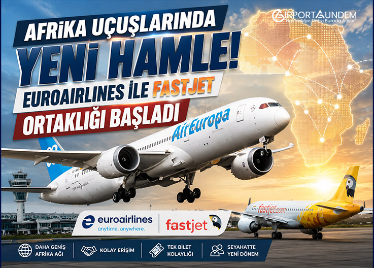 Afrika Uçuşlarında Yeni Hamle! Euroairlines ile Fastjet Ortaklığı Başladı