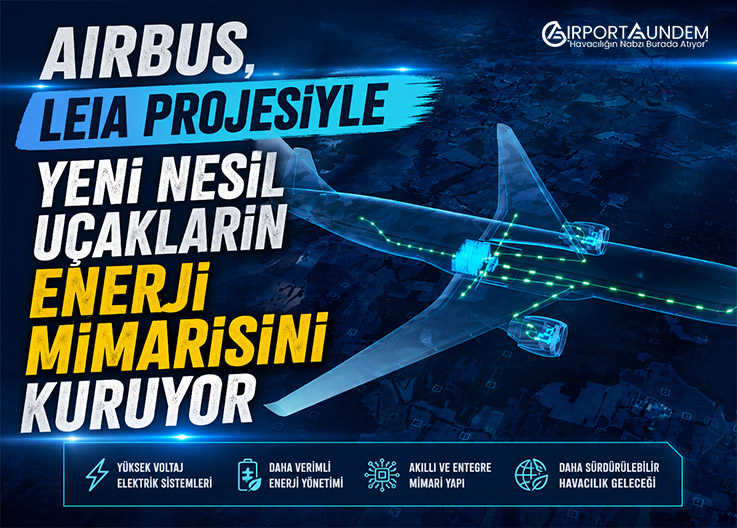 Airbus LEIA Projesi kapsamında geliştirilen hibrit-elektrikli uçak enerji mimarisi ve yüksek voltajlı sistemler