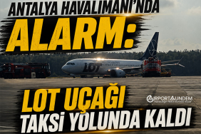 Antalya Havalimanı'nda Alarm: LOT Uçağı Taksi Yolunda Kaldı 10 Kaza ve Olaylar Havacılık Haberleri Kaza ve Olaylar Antalya Havalimanı'nda Alarm: LOT Uçağı Taksi Yolunda Kaldı