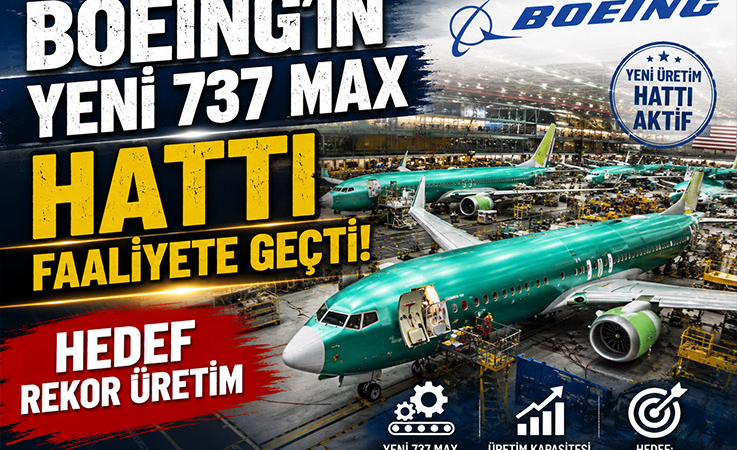 Boeing’in Yeni 737 MAX Hattı Faaliyete Geçti! Hedef Rekor Üretim