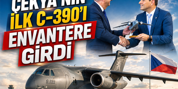 Çekya’nın İlk C-390’ı Envantere Girdi