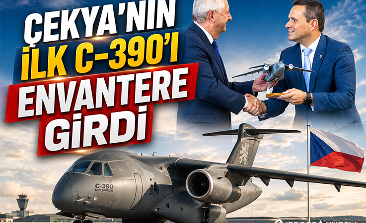 Çekya’nın İlk C-390’ı Envantere Girdi