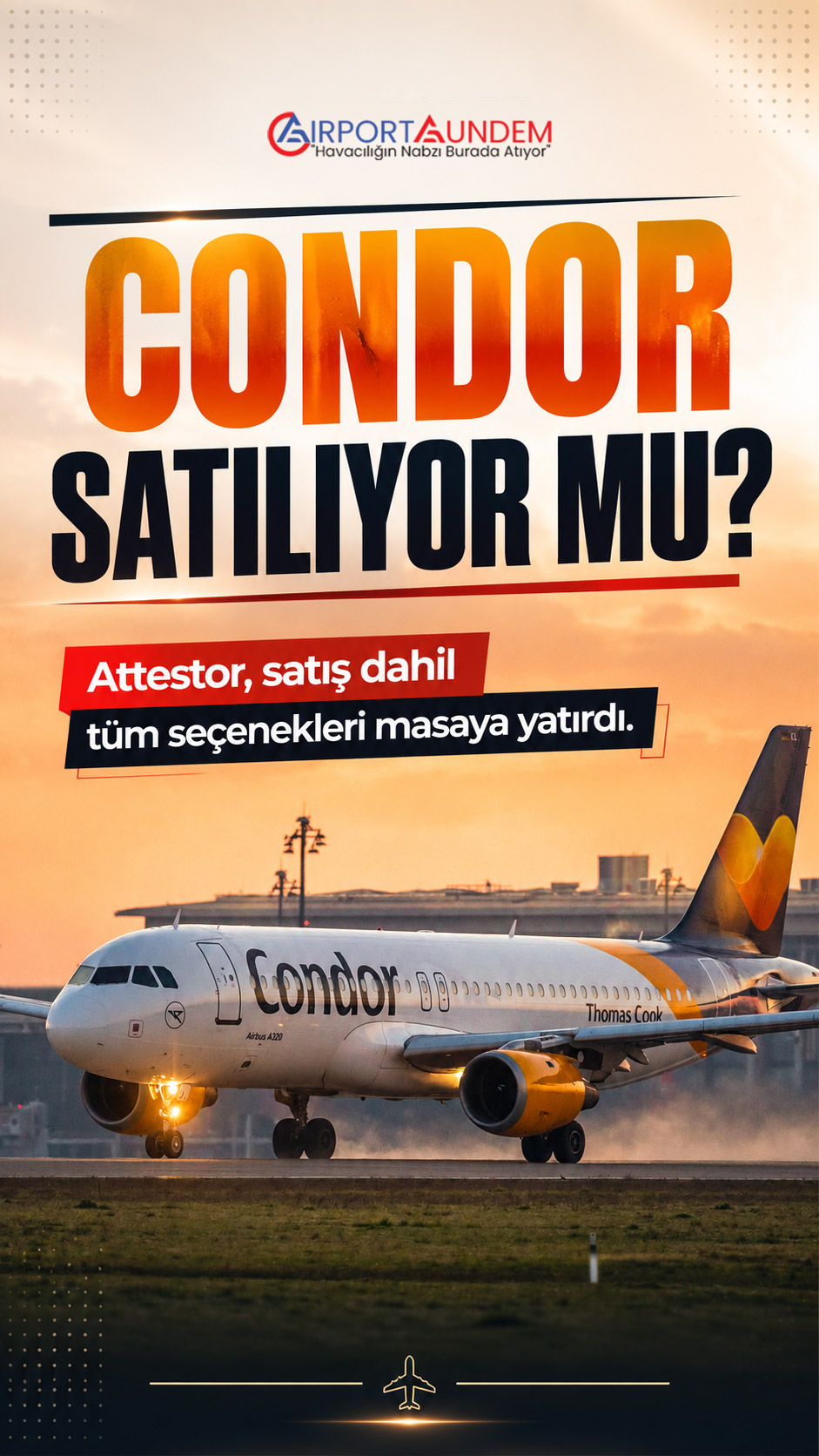 Condor Satılıyor mu? Attestor'dan Kritik Hamle Geldi 1 Havacılık Haberleri Condor Attestor, Alman charter havayolu Condor için kısmi satış dahil stratejik seçenekleri değerlendiriyor. Barclays'in yürüttüğü süreç şirketin geleceğini şekillendirecek.