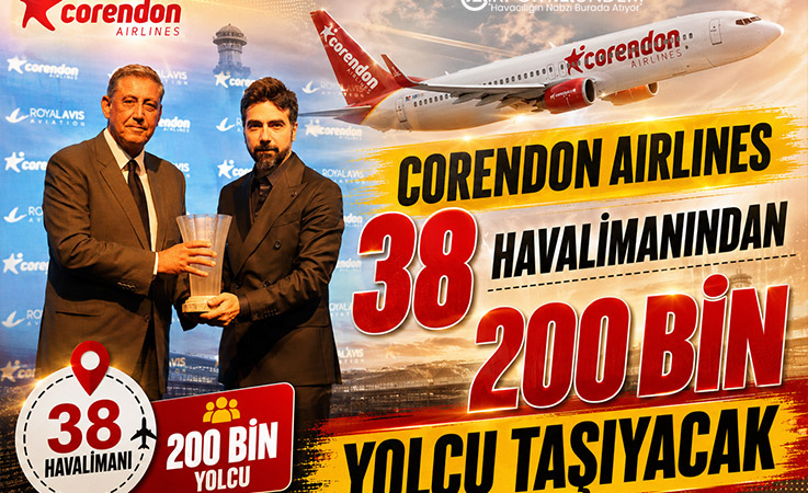 Corendon Airlines 38 Havalimanından 200 Bin Yolcu Taşıyacak