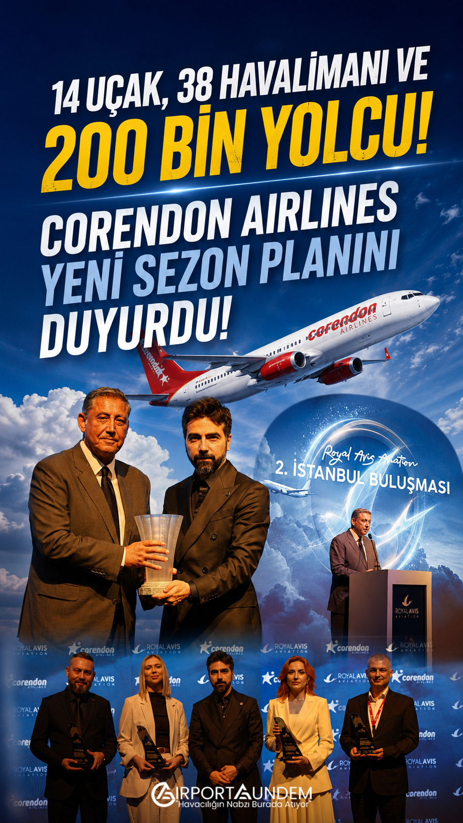 Corendon Airlines 38 Havalimanından 200 Bin Yolcu Taşıyacak 4 Corendon Hava Yolları Haberleri Corendon Airlines Corendon Airlines, 2026-2027 hac ve umre sezonunda 38 havalimanından 200 bin yolcu taşımayı hedeflediğini 2. İstanbul Buluşması'nda açıkladı.