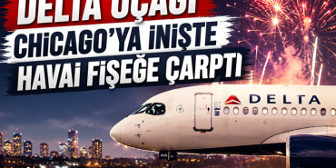 Delta Uçağı Chicago'ya İnişte Havai Fişeğe Çarptı