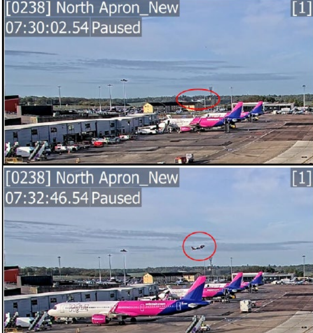 Wizz Air UK adına uçan G-CRUX tescilli Boeing 737-8’in Luton Havalimanı’ndaki kritik kalkışı