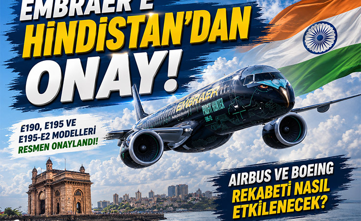 Embraer’e Hindistan’dan Onay! Airbus ve Boeing Rekabeti Nasıl Etkilenecek?