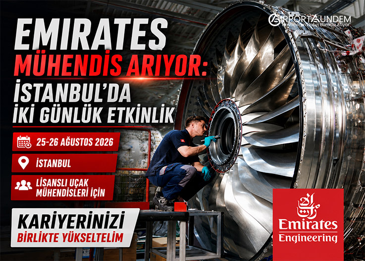 Emirates mühendis arıyor: İstanbul’da iki günlük etkinlik