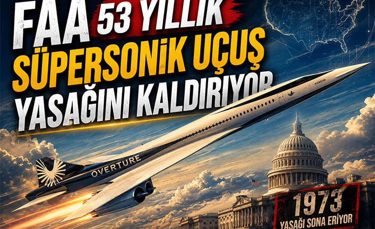 FAA 53 Yıllık Süpersonik Uçuş Yasağını Kaldırıyor