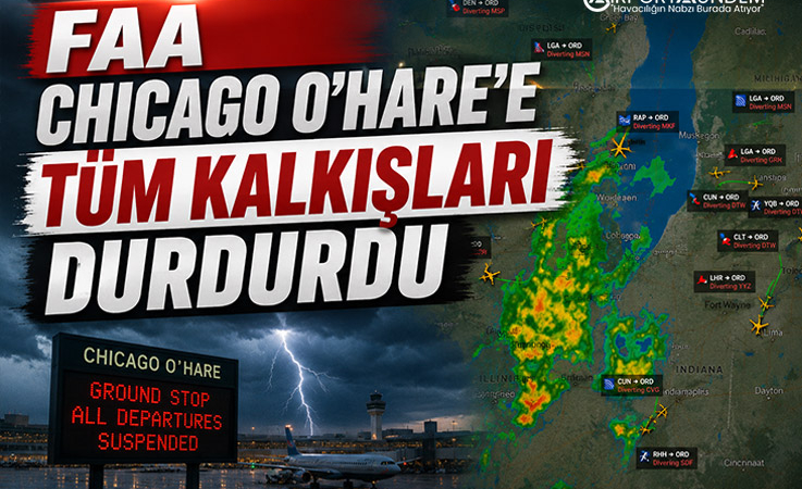 FAA Chicago O’Hare’e Tüm Kalkışları Durdurdu