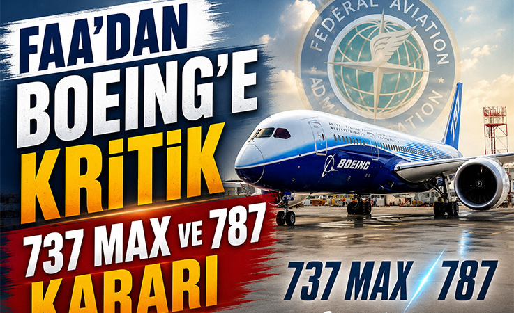FAA’dan Boeing’e Kritik 737 MAX ve 787 Kararı