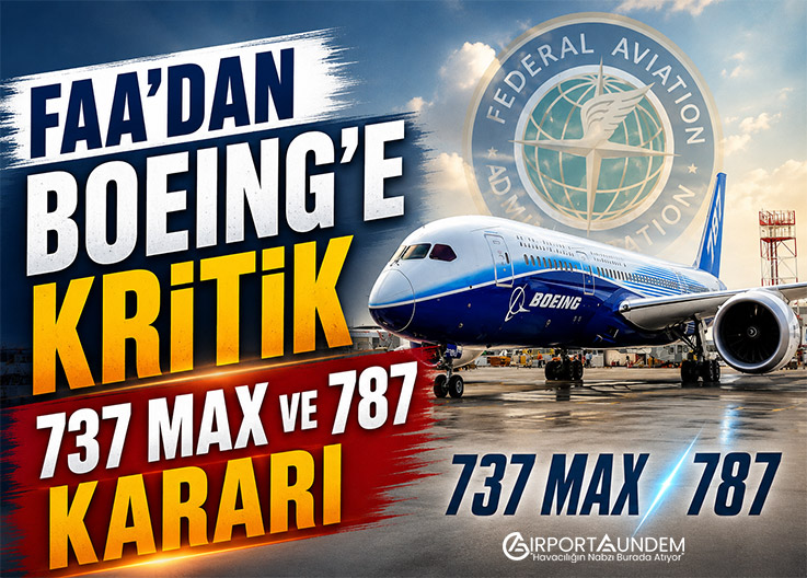 FAA’dan Boeing’e Kritik 737 MAX ve 787 Kararı