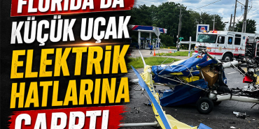 Florida'da Küçük Uçak Elektrik Hatlarına Çarptı